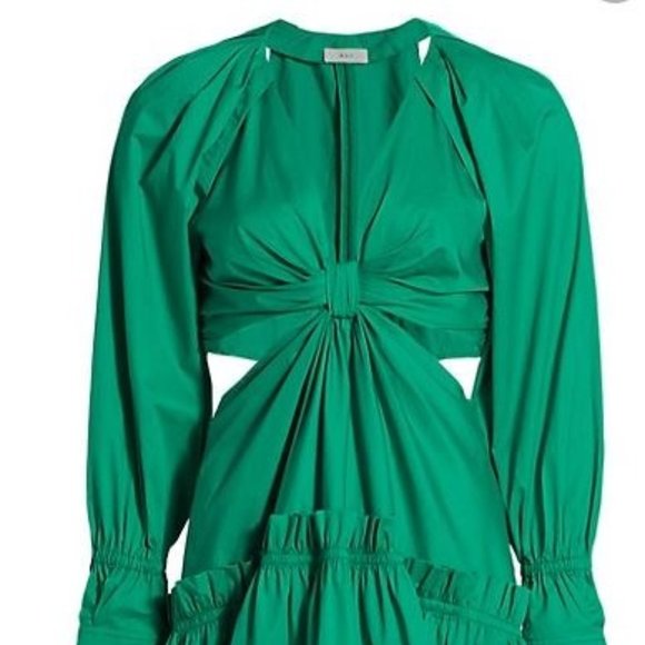 A.L.C. Alexa Cotton Mini Dress SIZE 4 COLOR GREEN